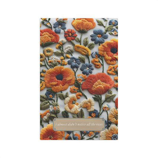 Floral Microfiber Tea Towel