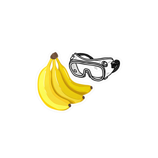 Banana Goggles Kiss-Cut Vinyl Decals