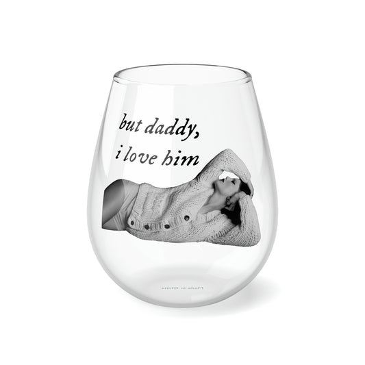 Daddy Stemless Wine Glass, 11.75oz